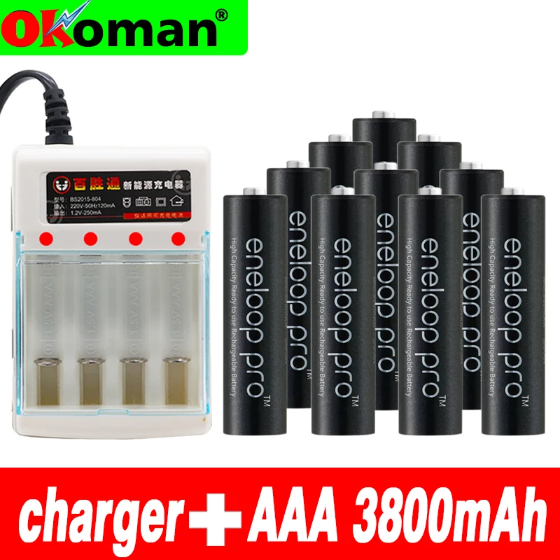 Beat Original Pro AAA 3800mAh 1 2 V ni-mh камера лимфатические барабаны juguette с зарядным