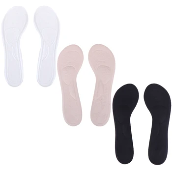 

1Pair Anti-slip Massaging Metatarsal Cushion Orthopedic Sandals Insoles Women Invisible Sweat Velvet Half Yard Insole