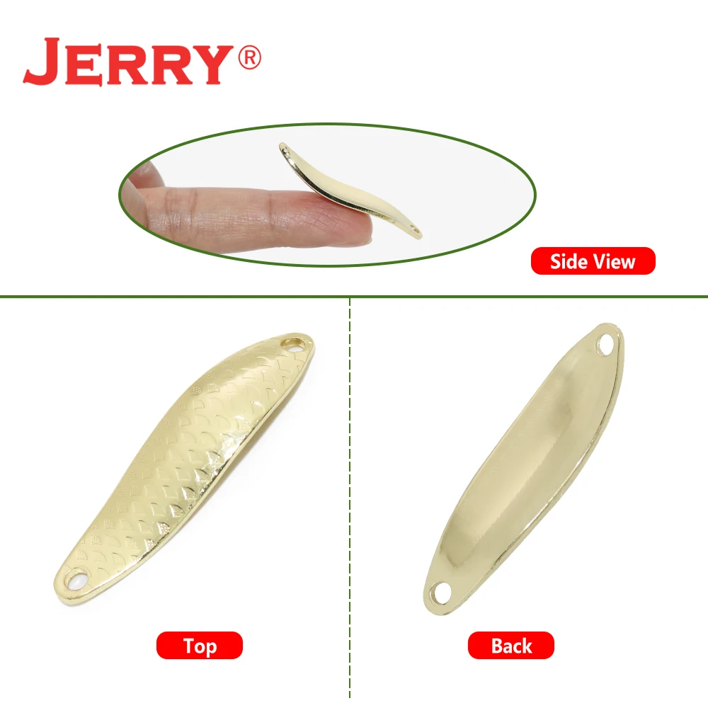 Jerry Андромеда пустой неокрашенные рыболовные ложки 5g быстрое вращение озеро