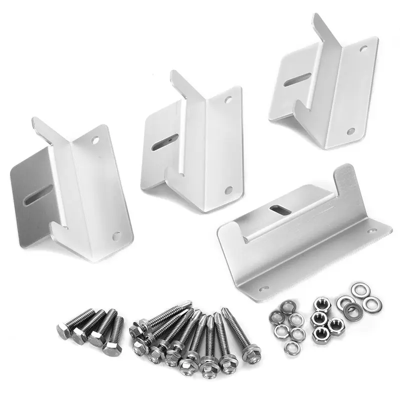 

ZB-02 Silver Tone Solar Panel Mounting Z Bracket Set for Yacht/Solar Panel
