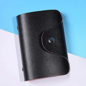 

PU Leather Function 24 Bits Card Case New Business Card Holder Men Women Credit Passport Card Bag ID Passport Card Wallet