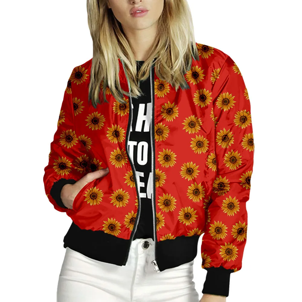 Floral Bomber Jacket Image 3