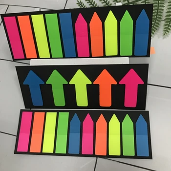 

High Quality Fluorescence colour Self Adhesive Memo Pad Sticky Notes Bookmark Post Marker Sticker Office School Supplies