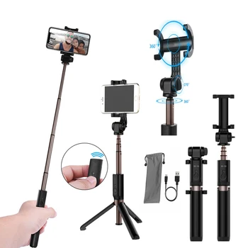

BT Selfie Stick Remote Control Selfie Sticks Extendable Shutter Selfie Tripod Monopod For Mobile Phone