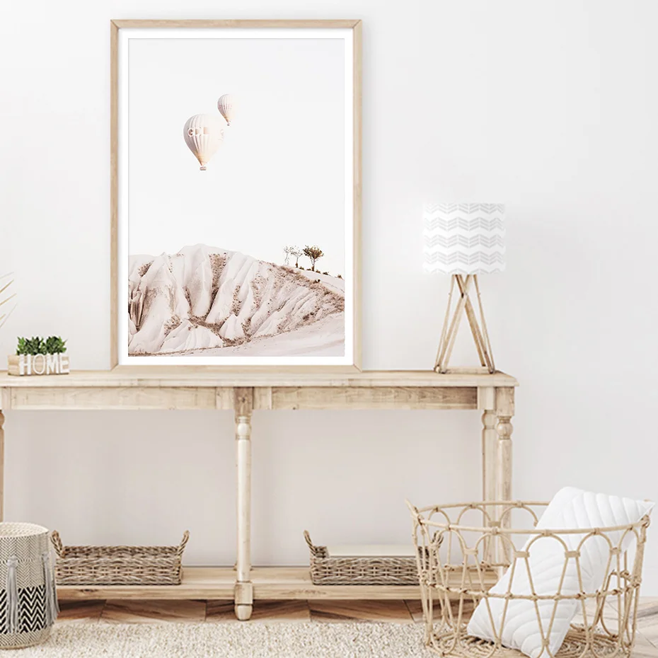 Bohemia-Landscape-Hot-Air-Balloons-Pottery-Travel-Canvas-Painting-Wall-Art-Print-Poster-Pictures-Living-Room