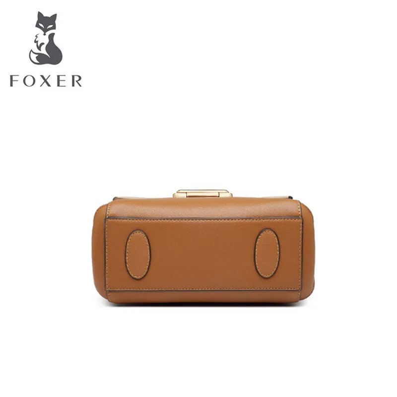 FOXER кожаные сумки роскошные сумки женские сумки дизайнерские сумки известный бренд женские сумки модная сумка из воловьей кожи женская сумка-тоут