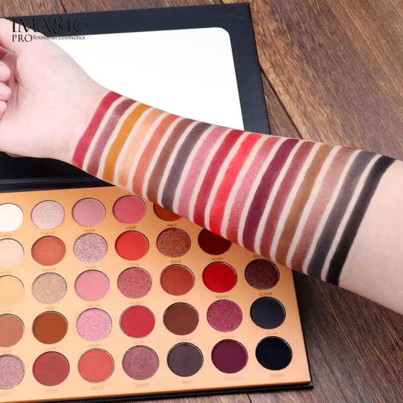 IMAGIC Palette EyeShadow 35 Color Matt Waterproof Earth Tone Powder Eyeshadow Pallete Cosmetic Makeup Pigment Cosmetics TSLM2