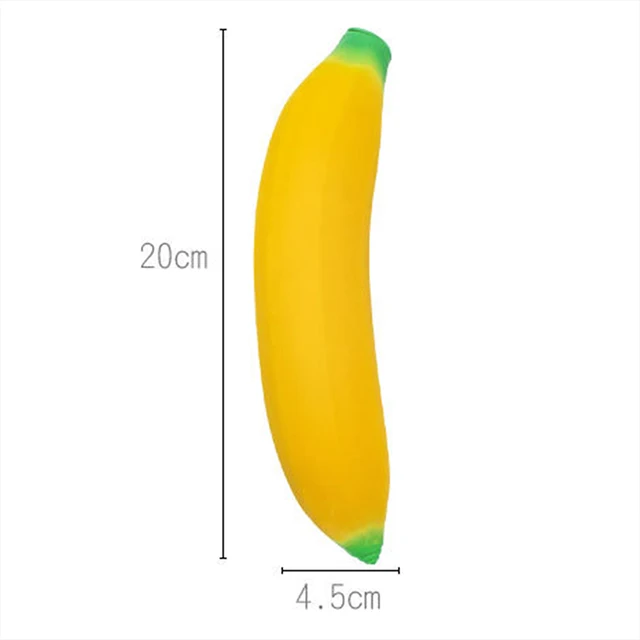 Stretchy Banana Sensory Toy Squeeze Squishy Stress Relief Toy Fidget Toys For Kids Antistress Elastic Gluesand Filled Rubber Toy 3