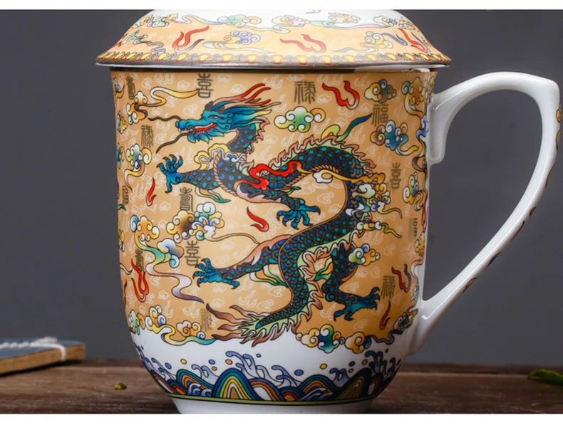 Jingdezhen чайная кружка 900 мл керамические кофейные кружки большой объем для воды чашки чая чашки Посуда для напитков чайный набор кунг-фу контейнер Декор