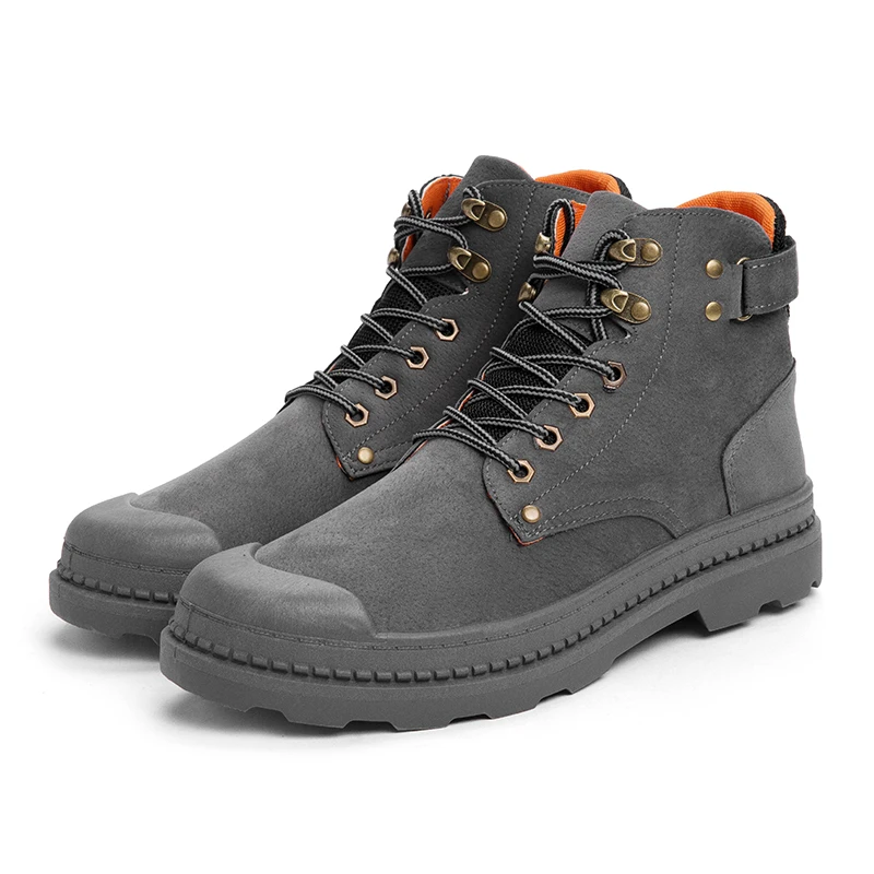 M88625Gray Мужские ботинки; зимние ботинки; мужские зимние ботинки; зимняя обувь; обувь для альпинизма; походная обувь; походные ботинки; охотничьи ботинки из водонепроницаемого материала - Цвет: M88625Gray
