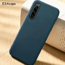 Sleek Silicone Matte Shockproof Phone Case - Sandstone Soft Finish for Xperia Z5 (Blue)