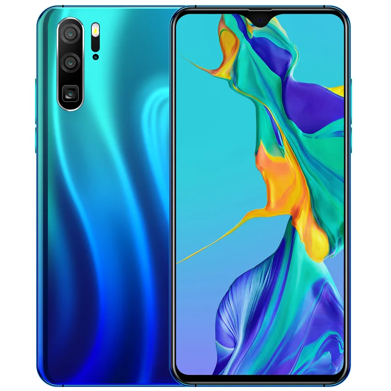 Aurora Смартфонов M13 Android уход за кожей лица разблокированный 4G Оперативная память 64G Встроенная память 4 ядра 13MP капли воды 6,3 дюймов мобильный телефон - Цвет: Aurora