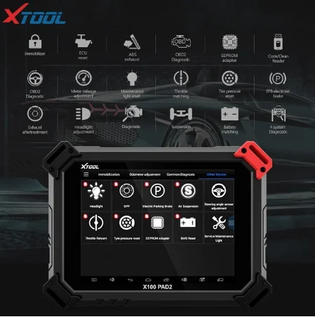x100 pad2 standard X100 PAD2 полный Профессиональный OBD2 автомобильный диагностический инструмент с ключом программист для VW 4th 5th иммобилайзер и регулировка одометра - Цвет: x100 pad2 standard