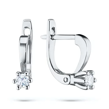 

Earrings in white gold with diamonds