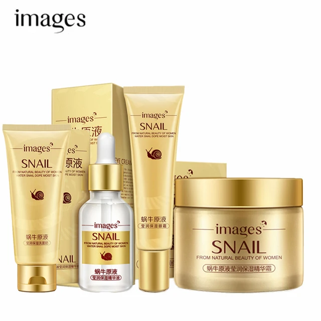 Ensemble de soins pour le visage, crème de jour, Essence, crème pour les yeux, nettoyant, Anti-vieillissement, blanchissant, 4 pièces