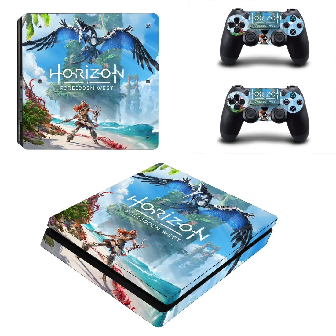 Horizon Unded West Ps4 Slim Skin Sticker Per Sony Playstation 4 Console E Controller Ps4 Slim Skin Sticker Decalcomania In Vinile