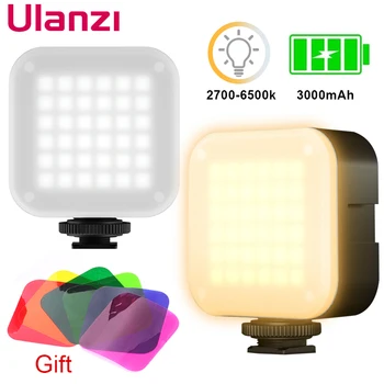 

Ulanzi U-Bright 2700k-6500k 750lm 7.5W Mini Led Video Light With Magnetic Diffuser 6 Colors RGB Effect Filter Vlog Fill Light
