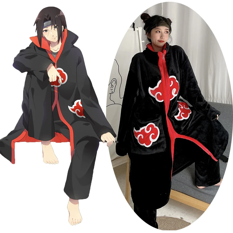 ナルトパジャマコスプレ衣装アニメkyuubiフランネル男性女性ネグリジェパジャマカップルの家の服パジャマ水着クリスマス Anime Costumes Aliexpress