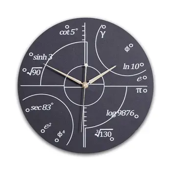 

Math Equations and Notations Mathematics Chalkboard Geek Wall Educational Clock