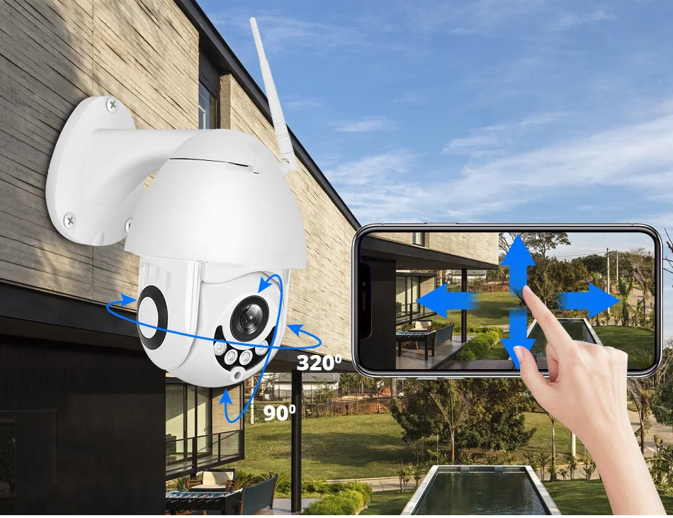 HD 1080P wifi IP ночное видение Обнаружение движения двухсторонняя аудио CCTV камера наружная Водонепроницаемая домашняя камера видеонаблюдения