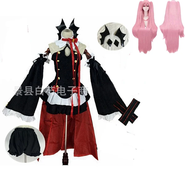 package 4 Аниме Серафим конца Owari no Seraph Krul Tepes униформа косплей костюм полный комплект платье наряд - Цвет: package 4