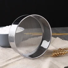 15 см-60 сетка ультра-мелкая Мука сито Сетчатое сито из нержавеющей стали сито для муки фильтр порошок сито для выпечки кухонная утварь