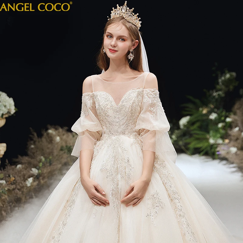 

Luxury Empire Maternity Wedding Dresses for Pregnant Women 2020 Lace High-end custom Wedding Gown Bridal Dress Bride Dress