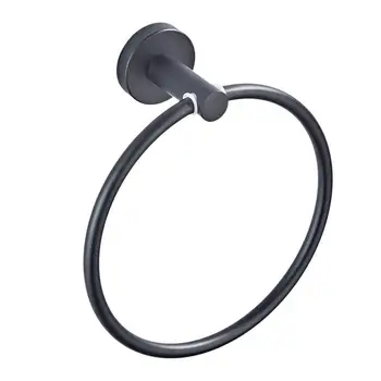 

Towel Ring Wall Mount Towel Rack Towel Hanger Round Towel Ring Towel Shelf Holder Wall-mounted Towel Holder for Hotel Bathroom