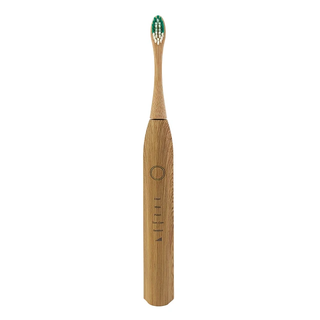 1set Sonic Bamboo Electric Toothbrush Waterproof Ultrasonic Automatic Tooth Brush With 3 Soft Head Oral Hygiene