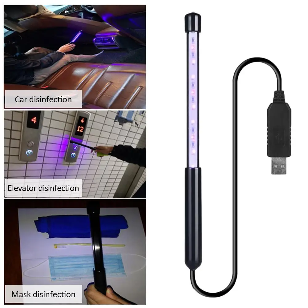 

UV Light Sterilizer Disinfection Mask Energy Conservation Anti Virus Lamp Sterilizer Lamp Germicidal Lamp Portable UVC USB