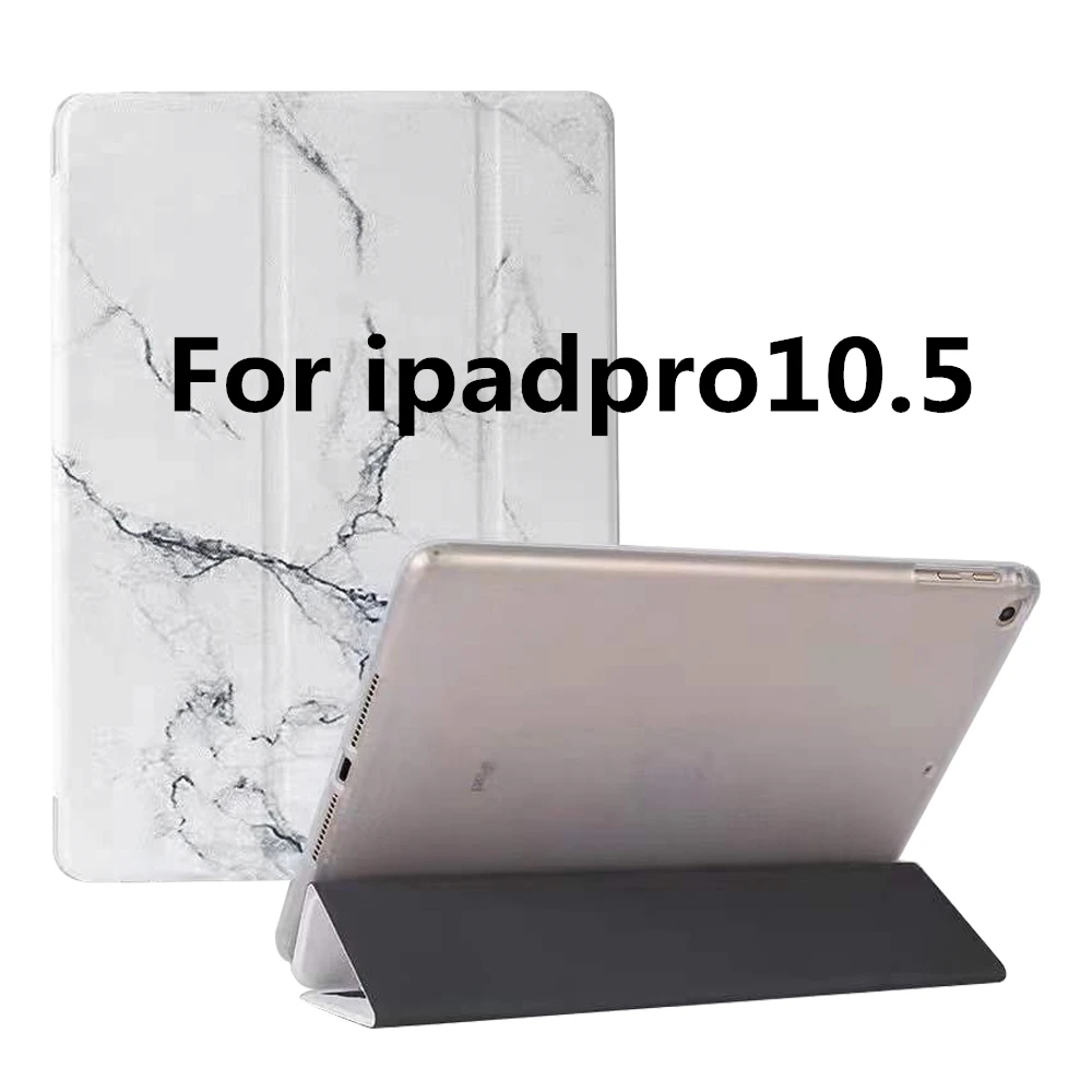Для iPad 9,7 ТПУ чехол мрамор из кожи с натуральным лицевым покрытием смарт-крышка для iPad 5/6 Air 2 Mini 1/2/3, iPad 2/3/4 Pro 10,5 мини 4/5 чехол - Цвет: D Pro10.5