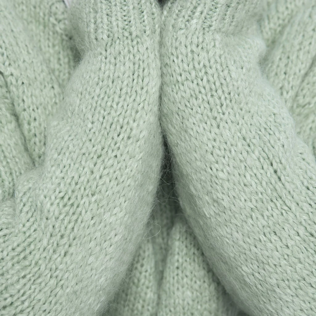 ZA осенний Однотонный женский трендовый Повседневный весенний Свободный пуловер с длинными рукавами мятно-зеленый теплый свитер верхняя одежда