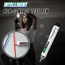 Stylo de Test Intelligent sans contact, alarme, testeur de tension avec indicateur LED, outils de mesure de tension 