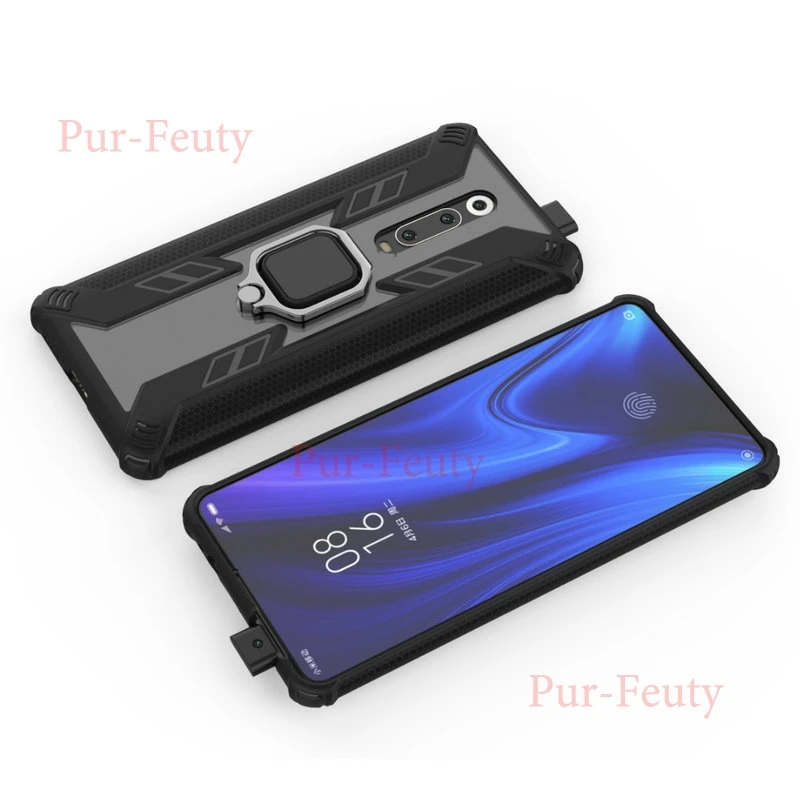 Чехол для Xiaomi mi 9T mi 9T Силиконовый Броня бампер противоударный стенд с металлическим кольцом Магнитная задняя крышка для Xiao mi Red mi K20/K20 Pro