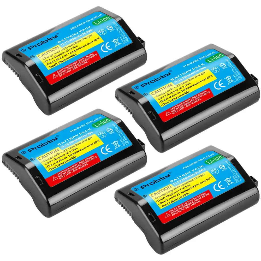 Probty En-El4 En El4 En-El4A Enel4A Ricaricabile Batterie Per Foto/Videocamera Akku Per Nikon D2H D2Hs D2X D2Xs D3 D3S F6 Mh-21 Telecamere