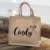 Персонализированная Свадебная Сумка Mrs Burlap Tote Bag Bridal Party Retro Beach Bag Bridesmaid Custom Jute Tote Bag Литературный Простой подарок