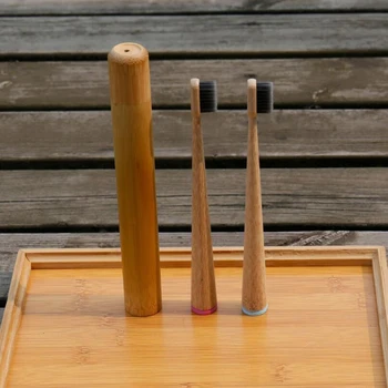 

3Pcs Adult Natural Bamboo Brush Organic Eco Friendly Toothbrushes Pink Blue Color New Arrival