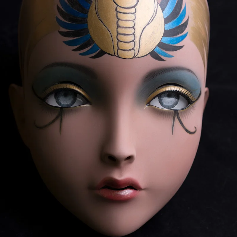 LiLi Mask-04) милая девушка Смола половина головы настроить Косплей Японская ролевая игра Аниме Силиконовые кигуруми маска Трансвестит кукла