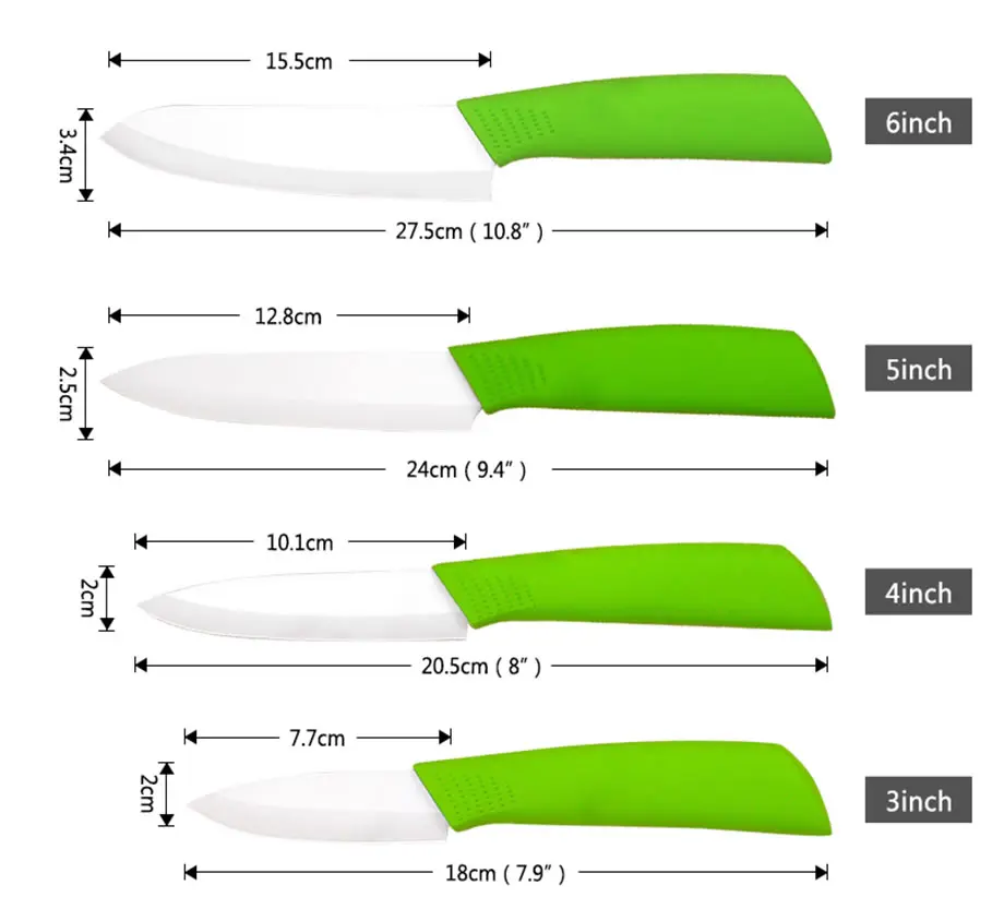 Upspirit 1 шт. керамический Универсальный нож с нескользящей ручкой нож для очистки овощей и фруктов нож для нарезки мяса нож резак кухонные ножи
