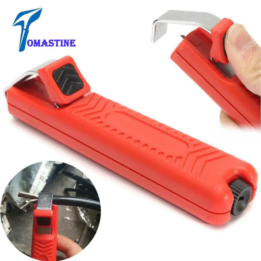 

Cable Stripping Knife Adjustable Electrician Knife Wire Stripper Knife 8-28mm Plastic Handle Durable