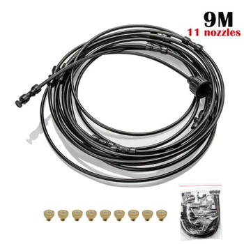 

Outdoor Misting System Fan Cooler Water Cooling Patio Mist Garden Spray 9m Hose Nozzles & Wands Greenhouse Patio Waterring Irrig
