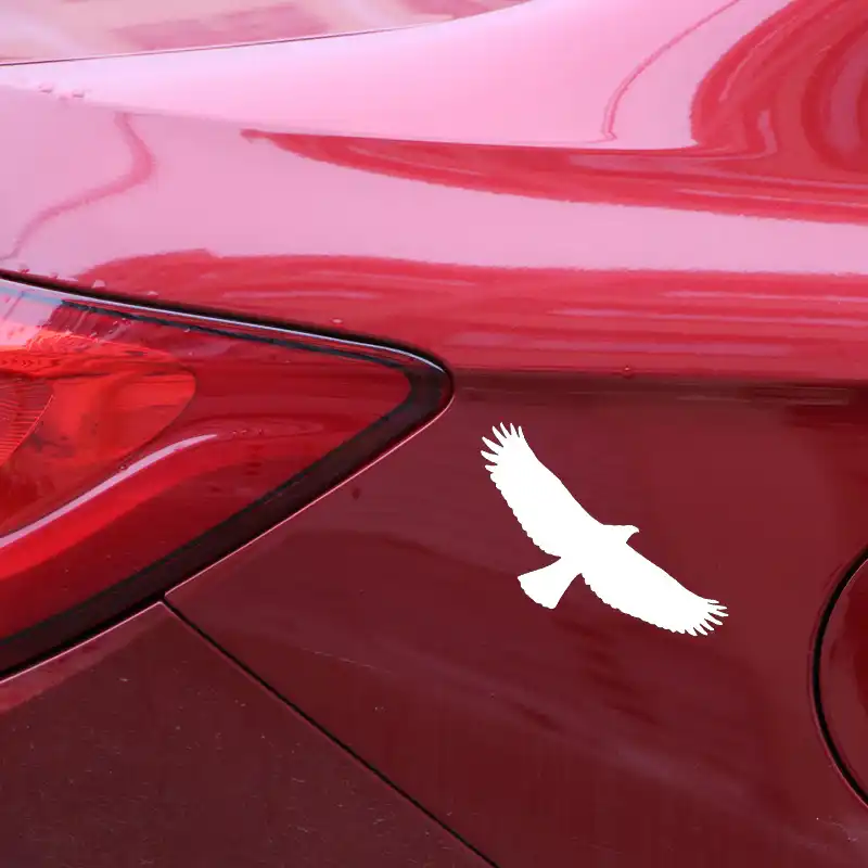 9 10cm Tribal Eagle Bird Cartoon Reflective Car Stickers And