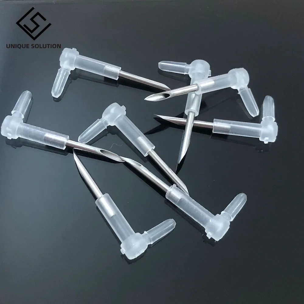 DIY CISS L Bend Elbow With Long Steel Sharp Needle Ink Tube Elbow CISS Hose Elbow Tube Connector Elbow Length 27MM (1)