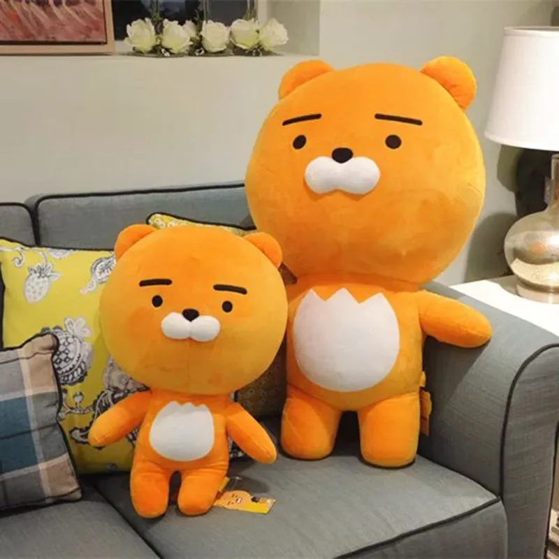40/70 СМ Корея Kakao Плюшевые игрушки мультфильм Apeach кукла Лев Райан какао собака динозавр, игрушка для детей, с принтом рождественские подарки подушка