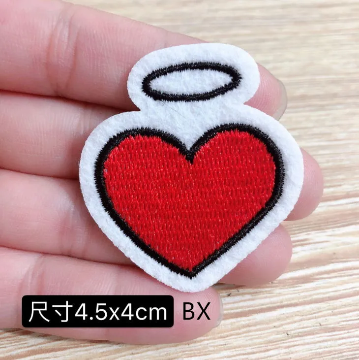 10 pcs of style 8 10 шт бантик сердце вышитые нашивки железо на популярный мотив шляпа-Сумка Для Обуви Ремонт одежды аксессуары декор для телефона - Цвет: 10 pcs of style 8