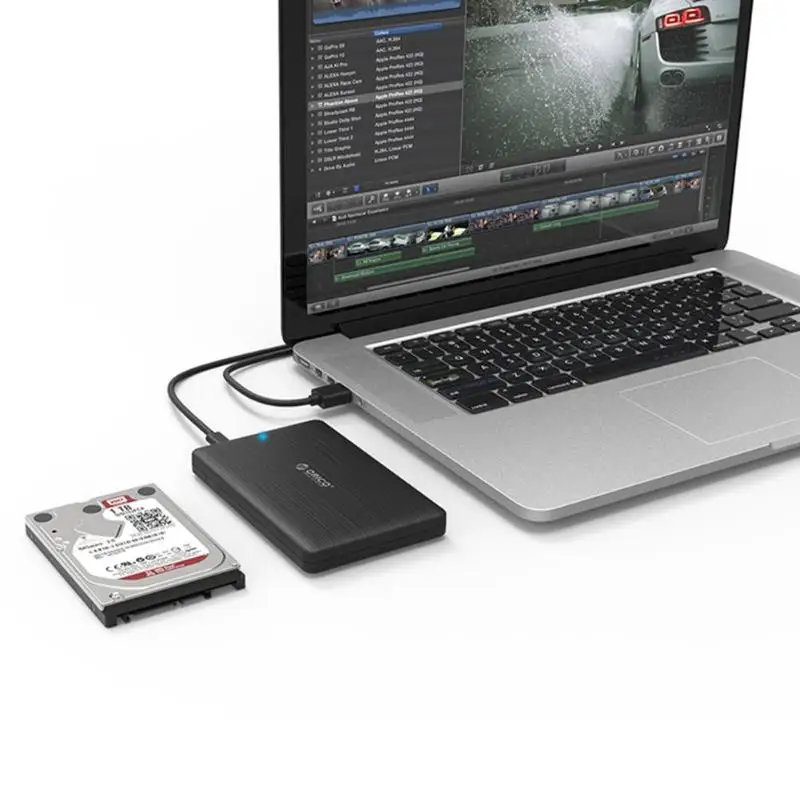 ORICO 2,5 дюймов SATA Тип usb C внешний жесткий диск SSD коробка 10 Гбит/с 4 ТБ Портативный мини адаптар для жестких дисков Поддержка UASP отделкой