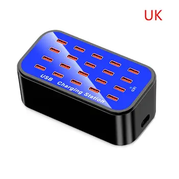

20 Multi-Port USB Hub Adapter Desktop Wall Charger Charging Station for Phones