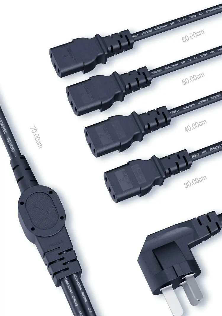 QianLi Release 4in1 Power Cable 4 in 1 Standard Extension Cord Universal For 936 Soldering Station Computer Laptop Power Cord