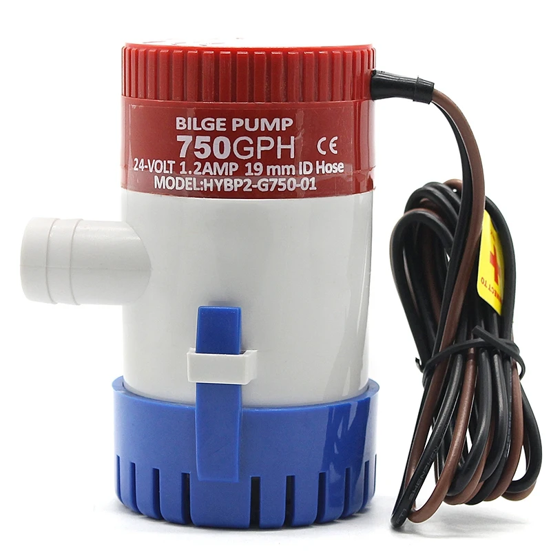 Горячая 750Gph 12/24Vdc Трюмный насос погружной используется в садовом доме Solar-24V