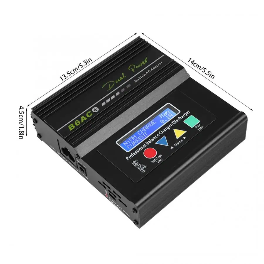 IMAX B6AC 80 Вт Зарядное устройство LiPo LiFe Li-Ion NiCd NiMh батарея Lipro RC баланс зарядное устройство цифровой адаптер питания ЕС вилка 220 в 80 Вт